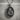 Saint Joseph Medallion Pendant, oxidized, front view product photo on stone