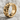 Geometric Armor Ring, gold vermeil, product photo on stone