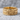 Running wolves ring, gold vermeil, front product view on stone