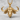 Cape Buffalo Pendant, gold vermeil, product photo on stone