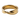 Mobius Strip Ring in gold vermeil, front view on white background