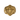 Santiago Cross Ring, gold vermeil, front view on white background