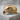 Eagle Beak Ring, gold vermeil, side profile on stone block