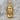 Jesus Christ Bust Pendant, gold vermeil, front view
