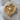 Dog Angel Wings Heart Pendant, gold vermeil, front product photo