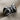 Ribbed Wing Butterfly Ring, oxidized silver, angled product photo