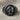 Greek Goddess Ring, black rhodium, angled view showing dark lustrous finish