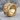 Queens Playing Card Ring, gold vermeil, angled view on stone