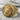 Baroque Lion Signet Ring, gold vermeil, product photo on stone