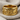 Taurus Zodiac Sign Ring, gold vermeil, front view on linen