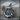 Compass Anchor Wheel Pendant, oxidized silver, product view