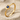 Bezel Birthstone Heart Ring, gold vermeil finish, product photo on sand