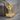 Thor Face Mjolnir Pendant, gold vermeil, front view