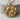 Mother Child Heart Pendant, product photo, gold vermeil finish