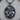 Poseidon Trident Medallion Pendant, oxidized silver product photo