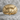 Eagle Face Ring, gold vermeil, front view on stone