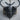 V-Twin Engine Skull Pendant, black rhodium finish, front product view