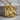 bull moose medallion pendant, gold vermeil product photo