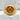 Orange Dragon Eye Ring, gold vermeil, front product photo