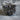 Eagle Hunting Rabbit Pendant, oxidized silver, angled product photo