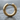 Chiseled Distressed Hoop Earring, gold vermeil, front view on stone