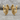 Screaming Ghost Earring, gold vermeil, product photo pair on stone
