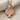 Tropical Palm Pendant, rose gold, product view on linen fabric