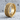 Beaded Fleur-de-lis Cross Ring, gold vermeil, angled view on stone