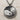 Yin Yang Tree Pendant, oxidized silver, front product view