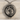 Ouroboros Tree Pendant, oxidized silver, front product view on stone