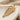 Laurel Branch Drop Earring, gold vermeil, angled product photo