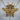 Swallowtail Butterfly Pendant, gold vermeil, front view on wooden pedestal