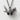 Origami Crane Pendant, black rhodium, product photo on white