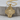 Tree of Life Cross Pendant, gold vermeil, product photo on wood block
