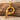 Bird letter P pendant in gold vermeil on driftwood