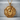 Medusa Medallion Pendant, gold vermeil, product photo on marble