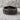 Chiseled bark band ring, black rhodium finish, product photo on stone