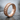 Geometric Roller Ring, rose gold, angled product view on stone