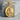 Saint Anne Pendant, gold vermeil, product photo on stone