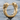 Twin skull earring, gold vermeil finish, product photo