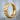 Triangular Faceted Hoop Earring, gold vermeil, product photo on stone