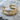Double Rail Lightning Bolt Earring, gold vermeil, angled product photo