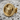Minotaur Stud Earring, gold vermeil, front view on stone