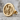 Roman eagle earring, gold vermeil, angled studio product view