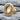 Laurel Wreath Earring, gold vermeil, angled product photo on slate