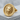 Lion Head Earring, gold vermeil, angled product photo