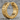Cuneiform Hoop Earring, gold vermeil, angled side view