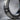 Notched Hoop Earring, oxidized silver, close-up of engraved grooves