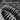 Ribbed Band Ring, oxidized, close-up of fluted ridges