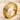 Greek Key Meander Ring, gold vermeil, angled product photo